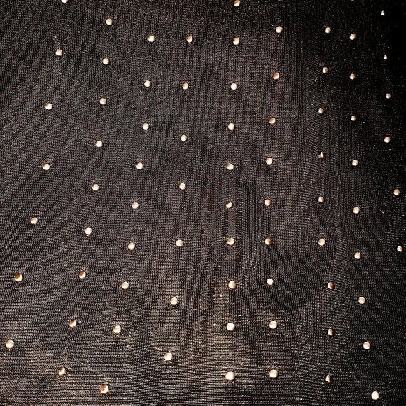 Sexy Mini Dress Black Velvet Pearls Rhinestones Party British Womens US Size SP - Picture 10 of 10